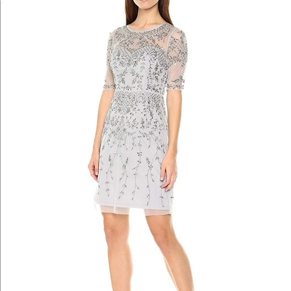 Adrianna Papell Dresses & Skirts - Adrianna Papell 3/4 Sleeve Fully Beaded Dress
